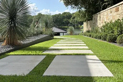 Hardscaping walkway and patio